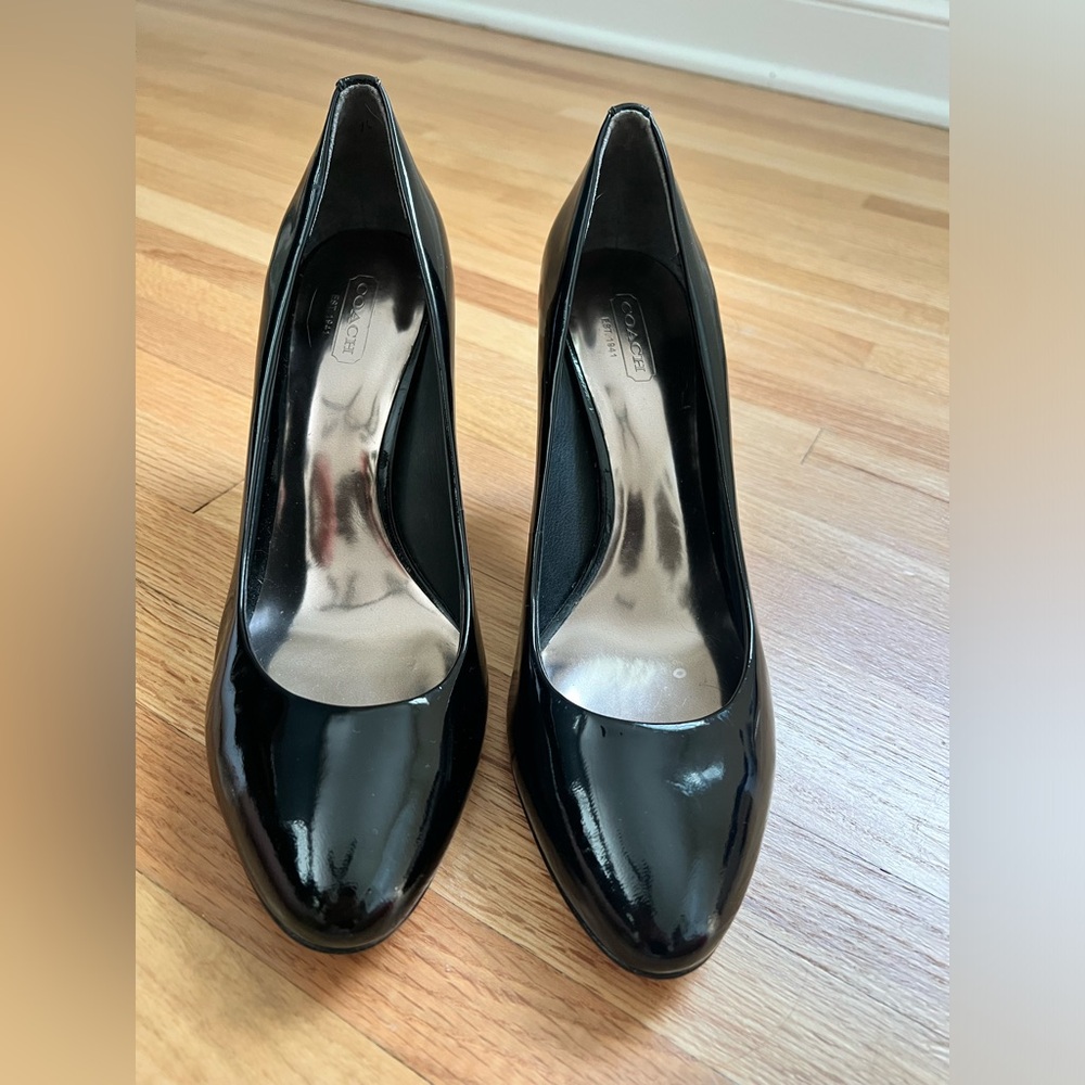 Black Patent Coach Pumps
